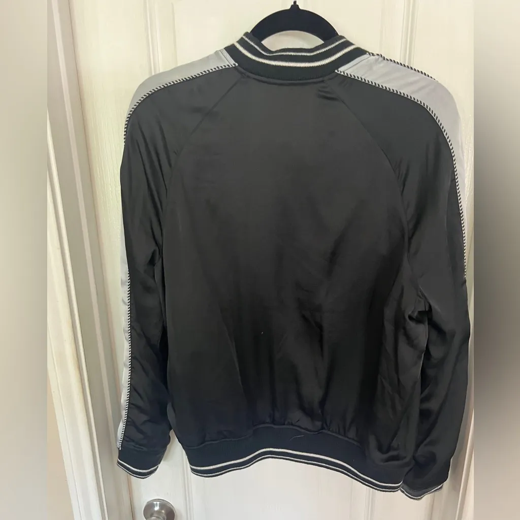 American Eagle Outfitters Black Bomber Jacket - Image 3