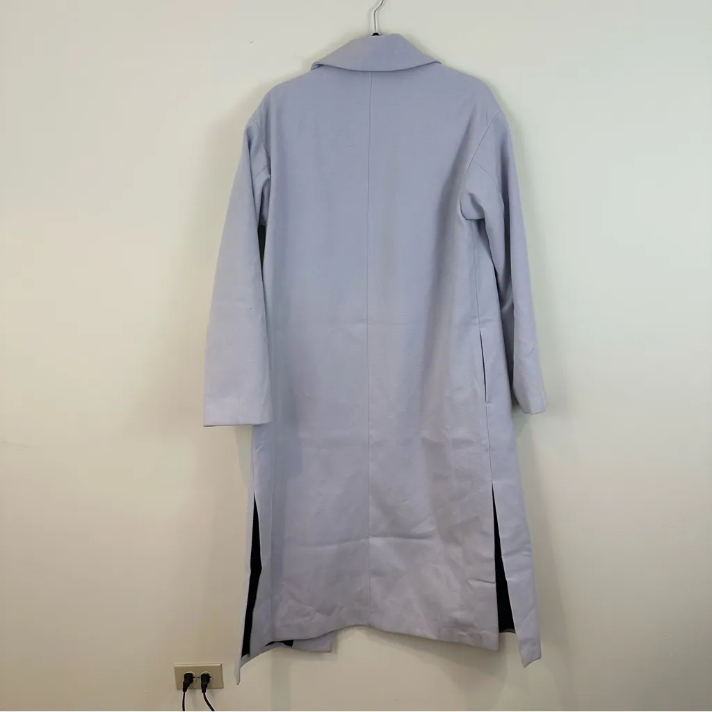 Missguided | Side Split Midaxi Formal Coat Light Purple Gray Size 6 NWT - Image 8