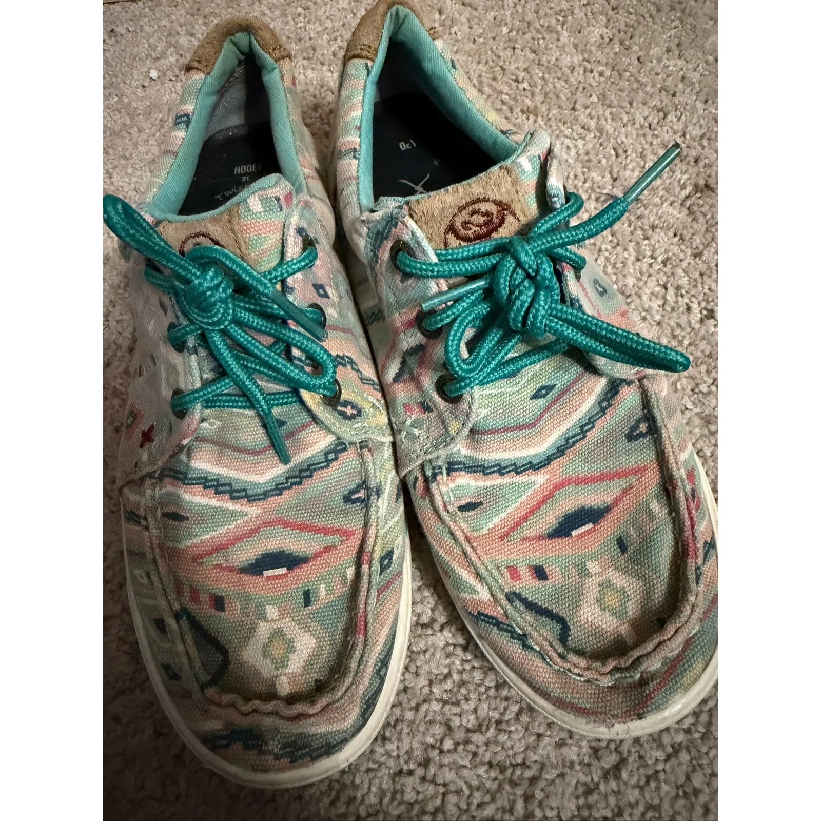 Women's Twisted X Western Casual Aztec Shoes 7 Southwestern Boho Hooey - Image 2