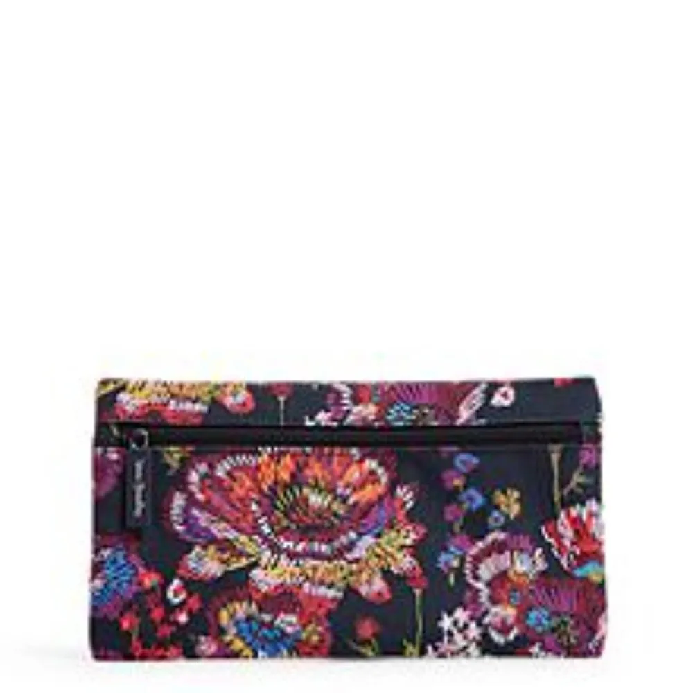 Vera Bradley Pencil Pouch Midnight Wildflowers - Image 5
