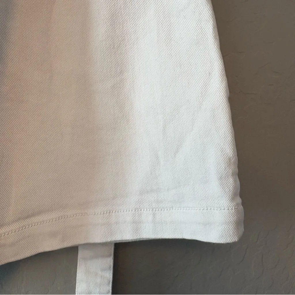 Draper James white paperbag ruffle waist high waisted shorts size XL - Image 13