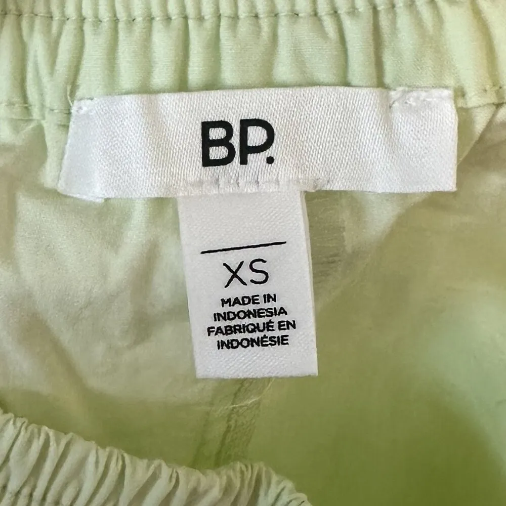 NWT BP by Nordstrom Pull-On Cotton Athletic Shorts in Green Limecream - XS - Image 3