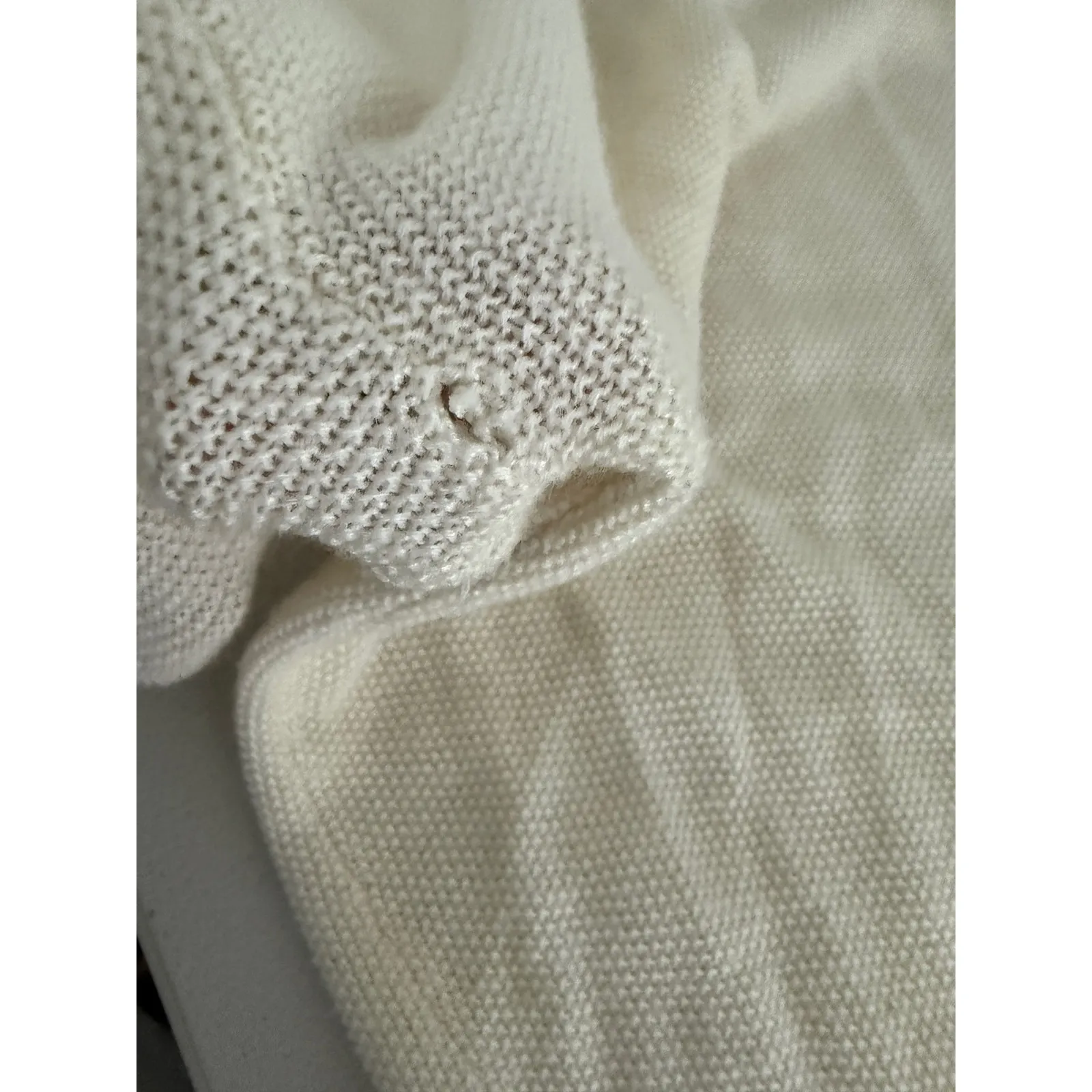 Joie Women's Chesney Ivory Cream Draped Cowl Neck Wool Cashmere Blend Sweater XS - Image 4