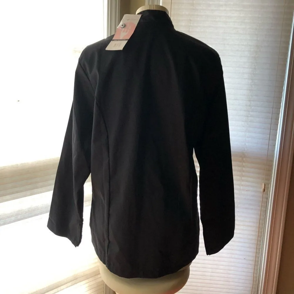 ChefWorks Chefs Long Sleeve Shirt NWT Black Size M - Image 3