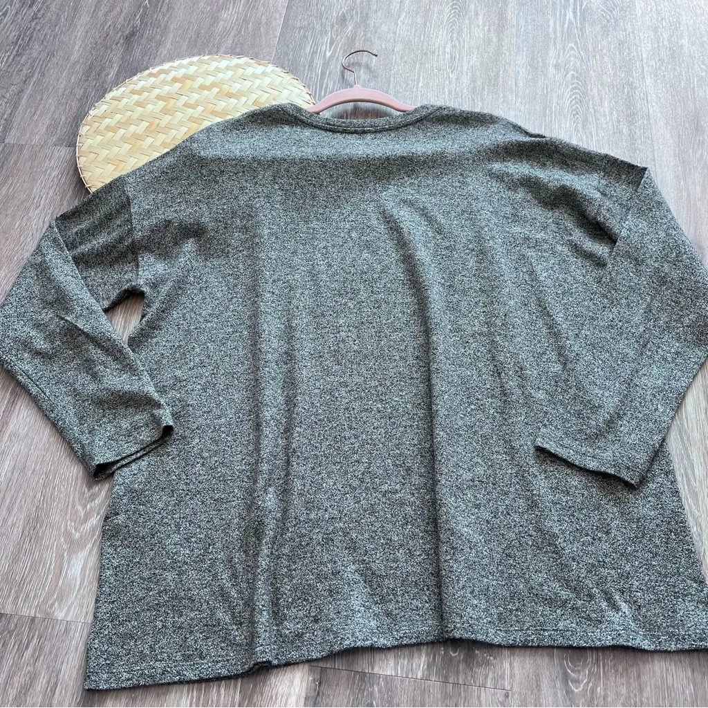 Eileen fisher organic cotton & hemp blend boxy long sleeve shirt - Image 6