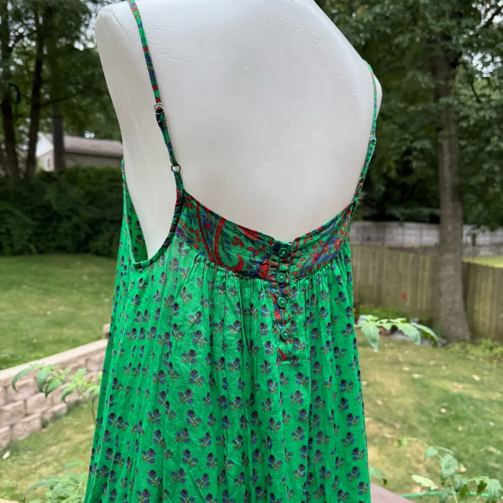 ba&sh Green Patterned Maxi Dress - Image 5