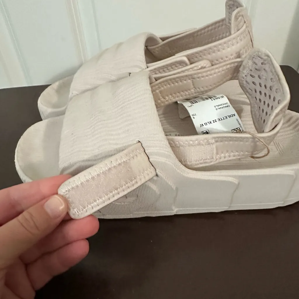 Adidas Adilette 22 XLG Slides Size 10 Shade Putty Mauve - Image 7