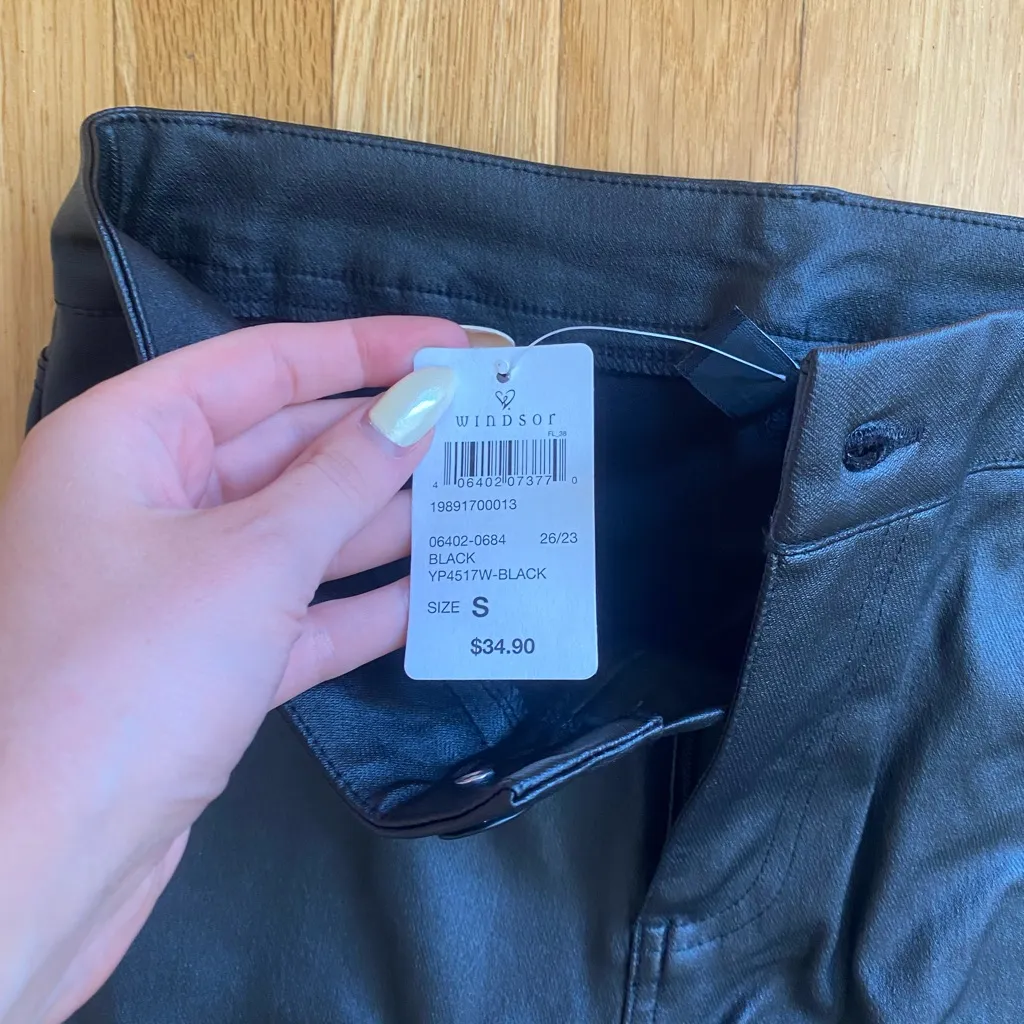 Windsor leather jeans - Image 3