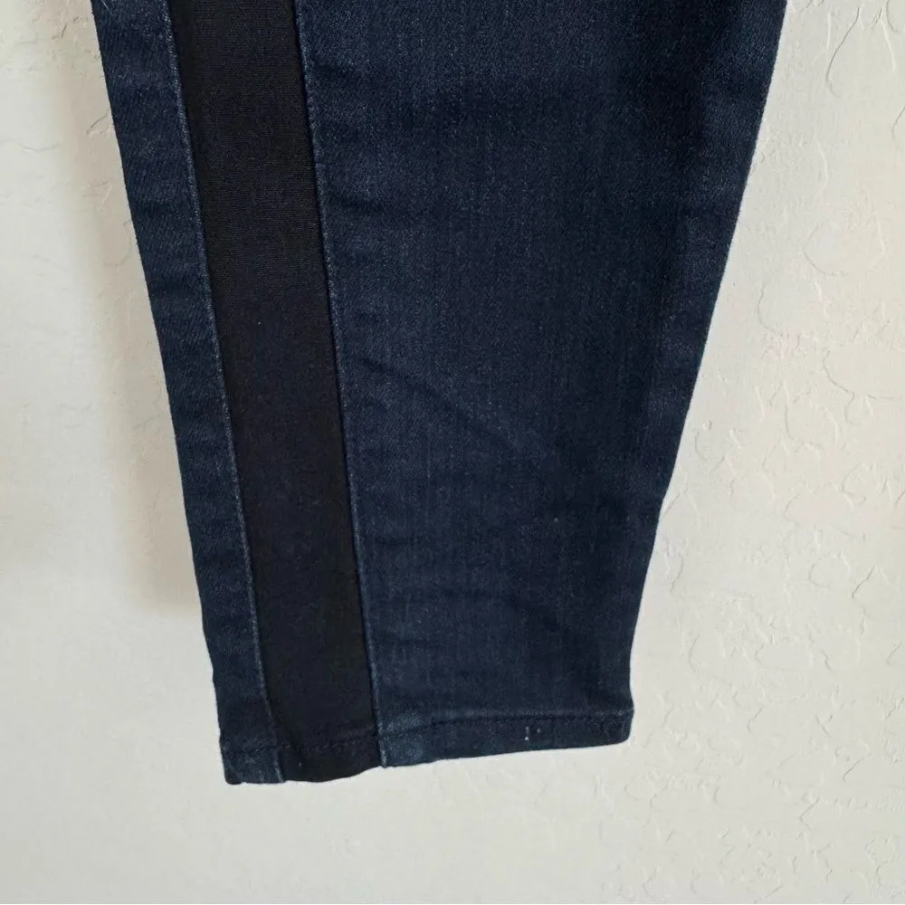 7 For All Man Kind Skinny Side Stripe Zip Pockets Jeans Size 26 - Image 6