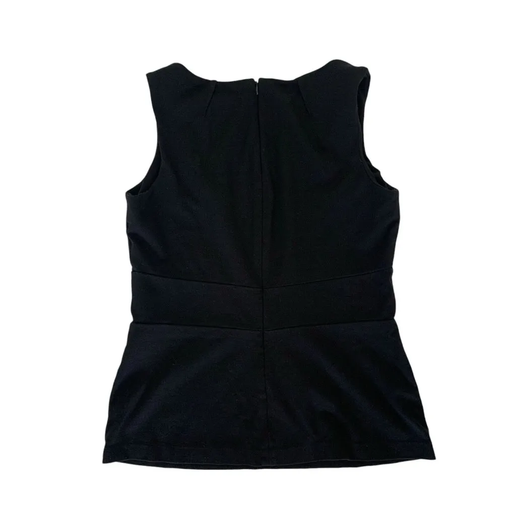Cabi‎ Knot Top 8 Black Sleeveless Career Workwear Classic Chic - Image 3