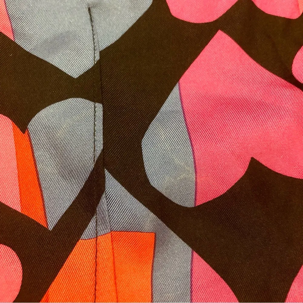 Vintage Y2K Marc Jacobs for Bergdorf Tank Top Sleeveless Silk Hearts Pattern szM - Image 6