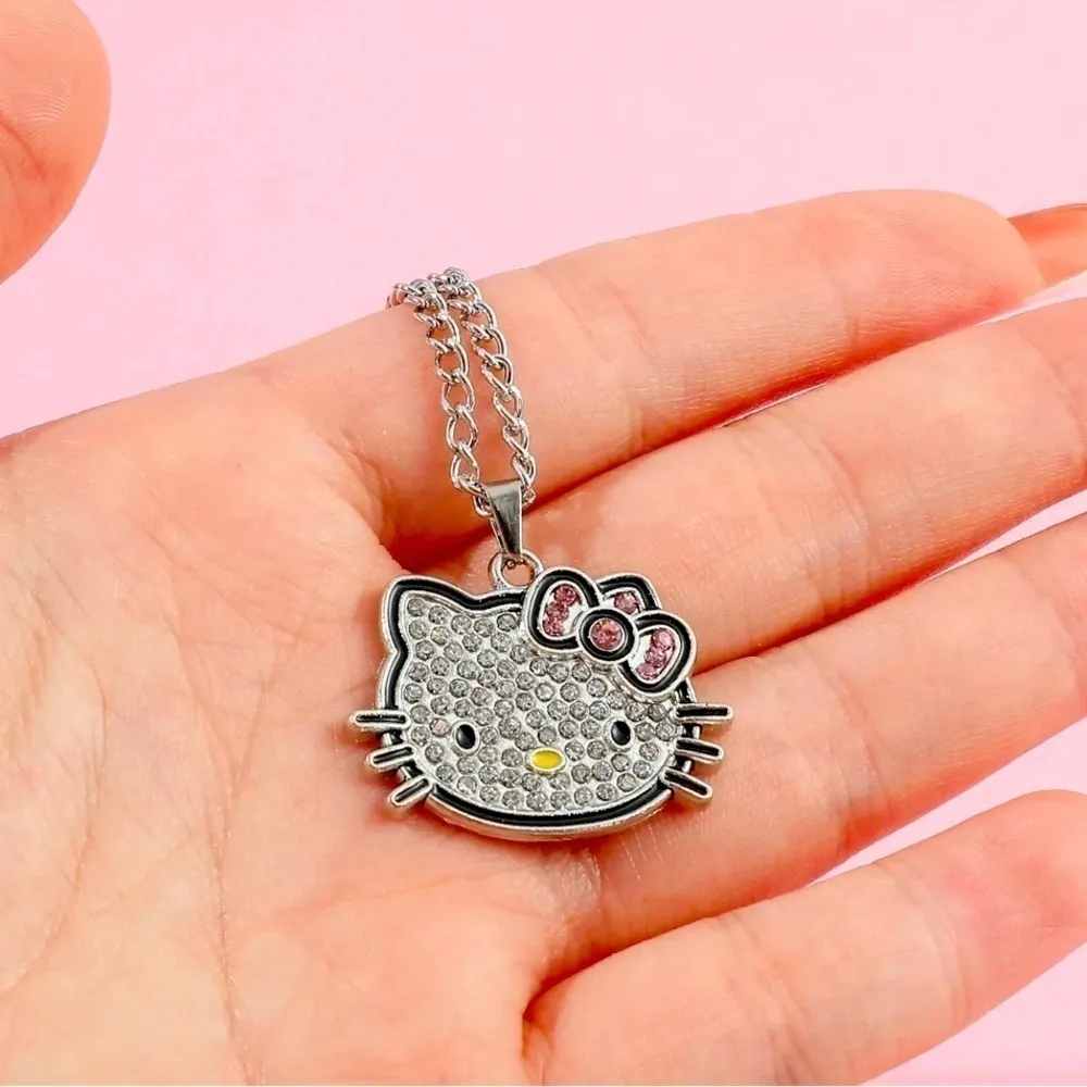 Hello Kitty ✨ rhinestone bling necklace with box and gift bag​ - Image 4
