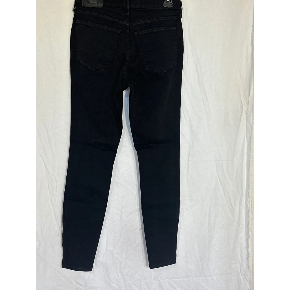 Everlane Mid-Rise Skinny Black Jeans Stretch Denim Everyday Casual Size 28 - Image 2