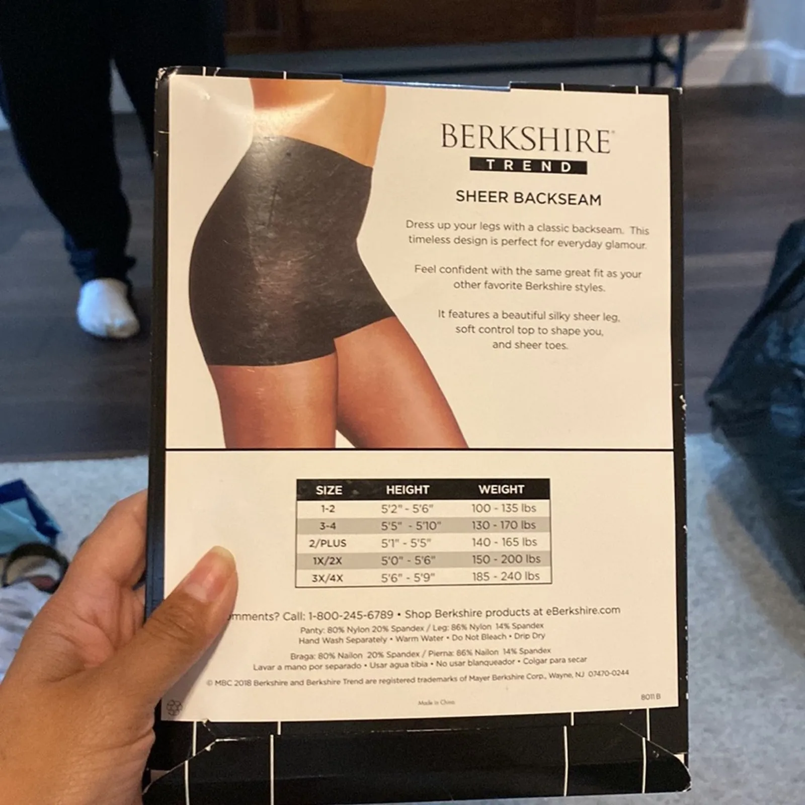 Berkshire fantasy black sheer back seam plus size 1x - Image 3