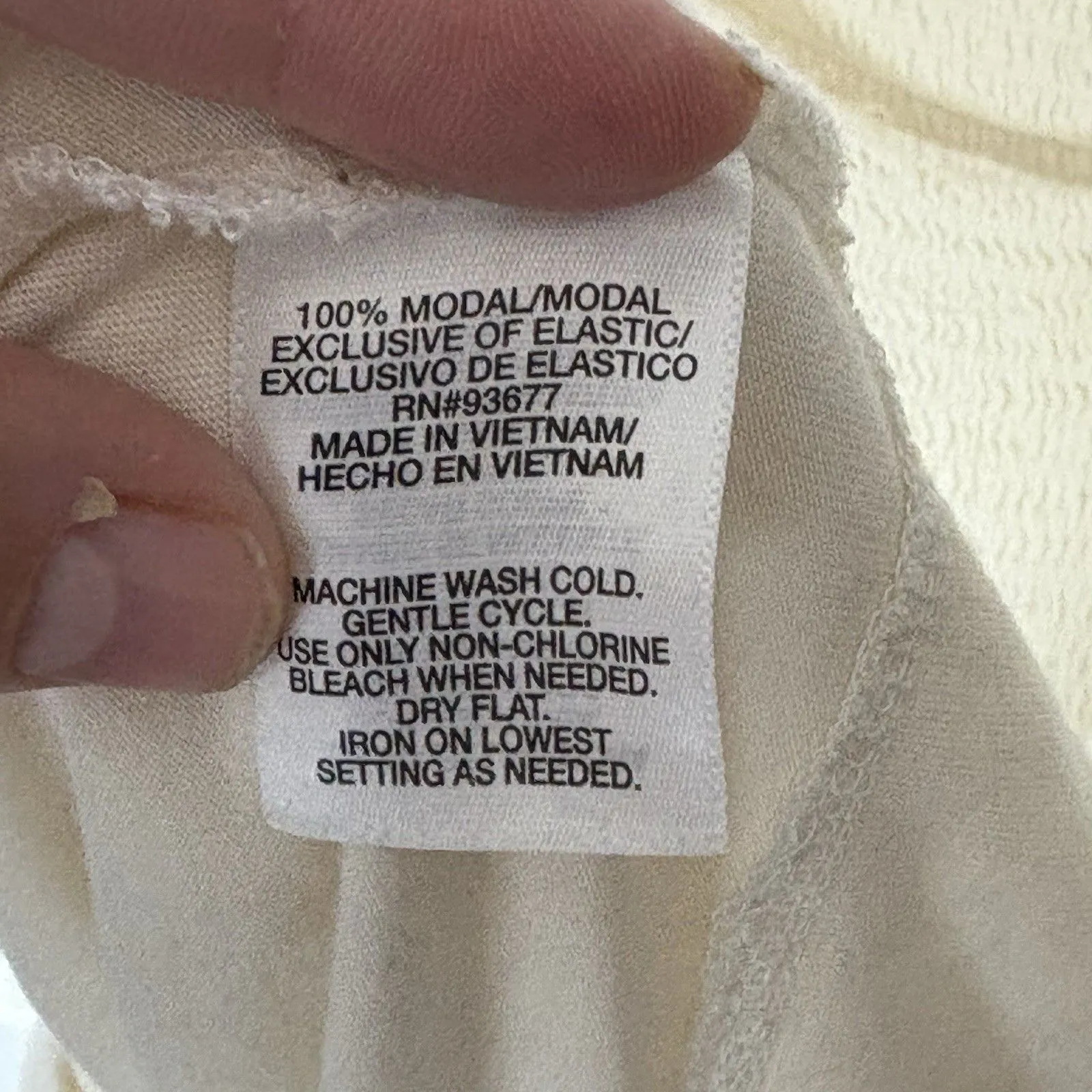 Allen B Schwartz Lrg Beige Neutral Off Shoulder Smocked Peplum Babydoll Milkmaid White Size L - Image 6