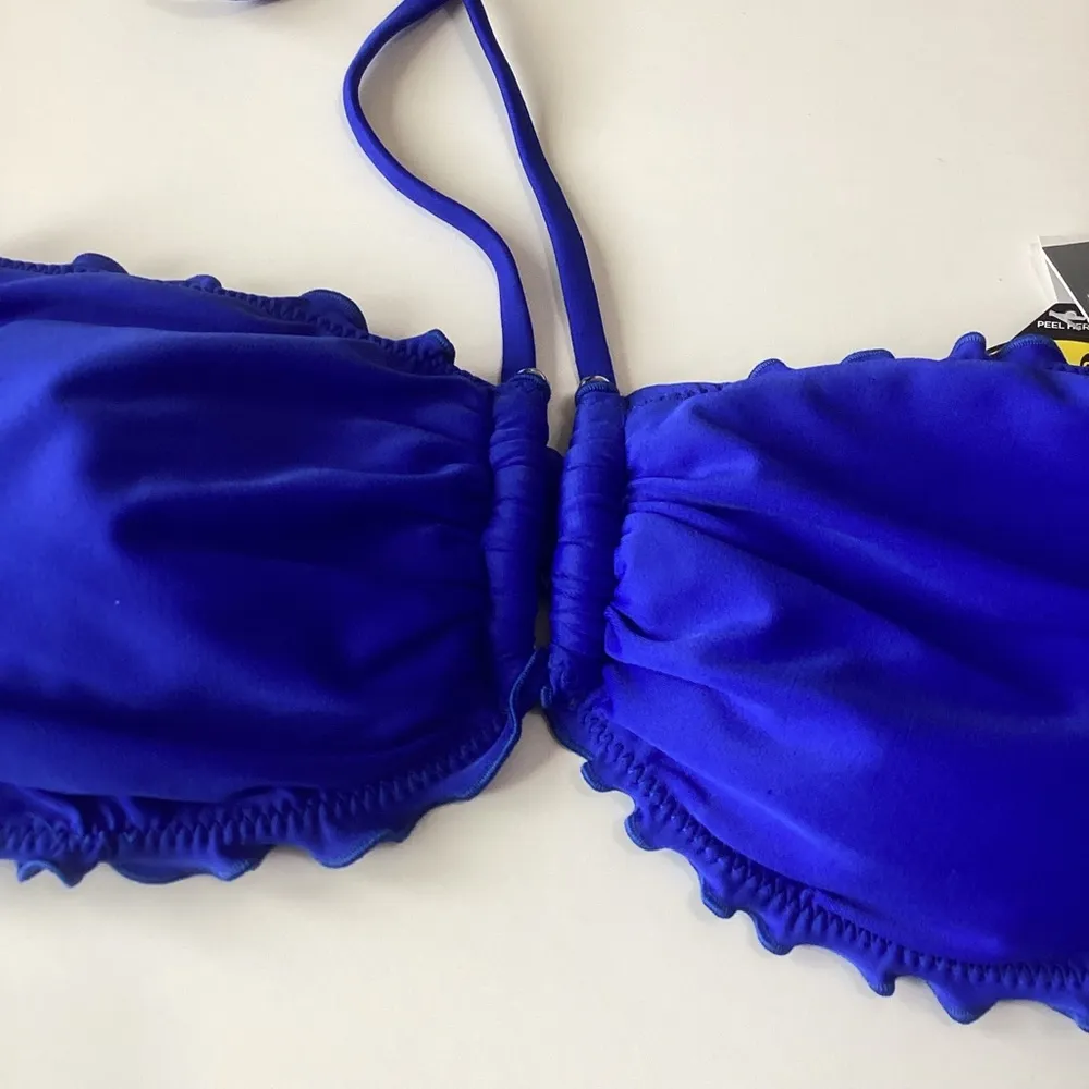 Body Glove smoothies Vibrant Blue bandeau Bikini Top D cup - Image 2