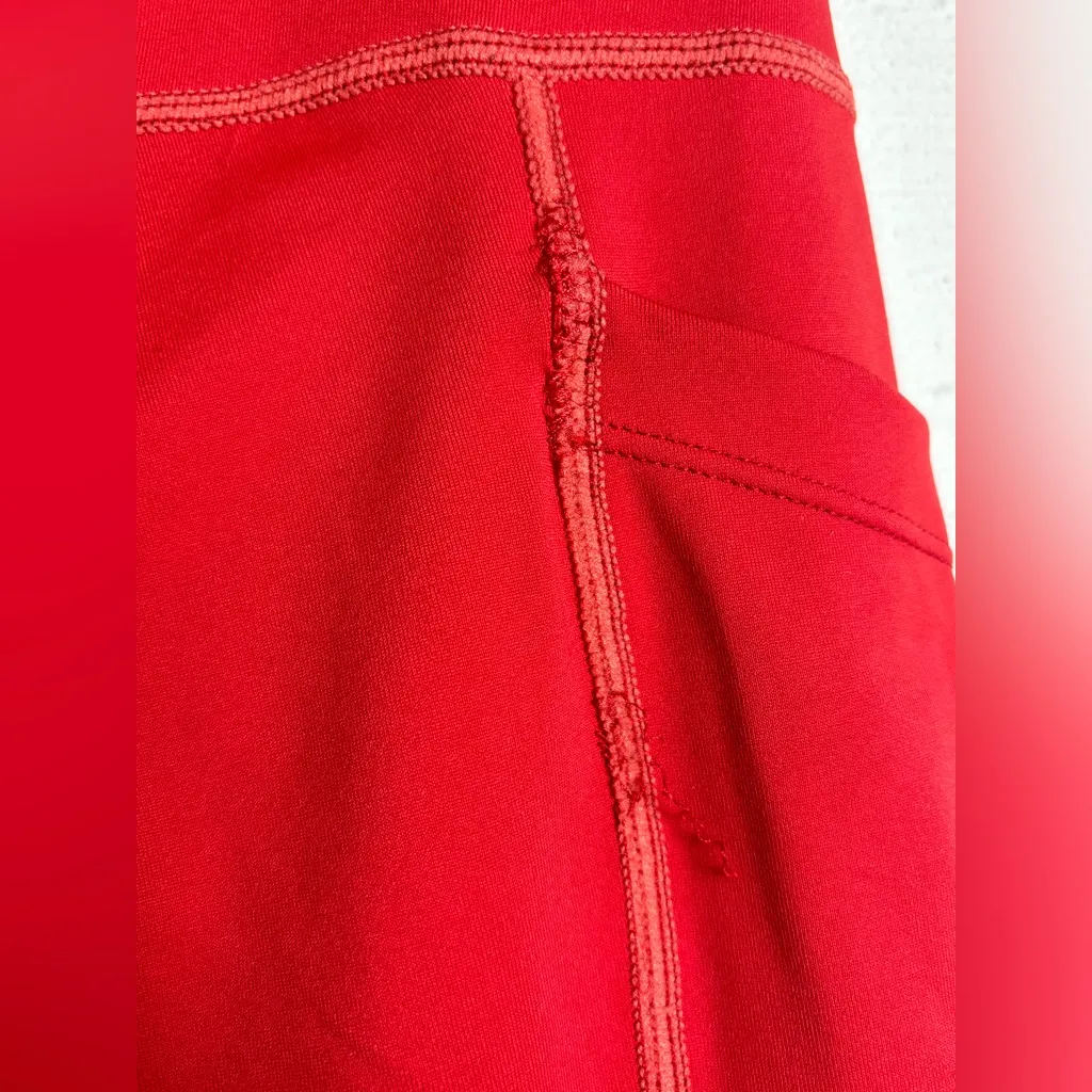 Zyia Active Woman’s Deep Red Casual Sportswear Athletic Yoga Leggings Size 6-8 - Image 3