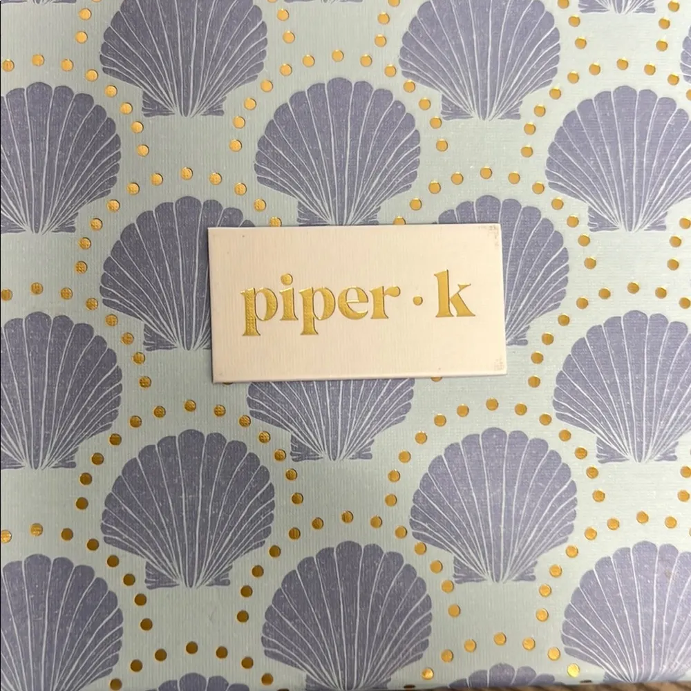 Piper Gold & White Handcrafted Hoop Earrings ✨ - Image 2