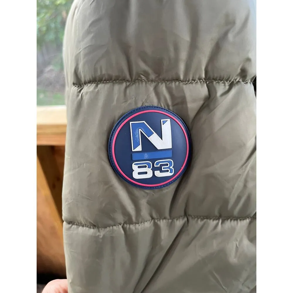 Nautica Women's Hunter Green Hooded Puffer Coat Size L. - Image 9