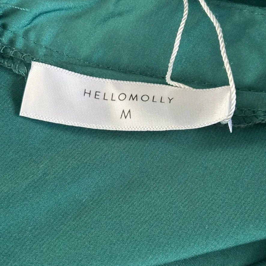 NWT Hello Molly Some Like it Hot‎ Maxi Dress in Jade Sz M Formal Cocktail Satin - Image 6