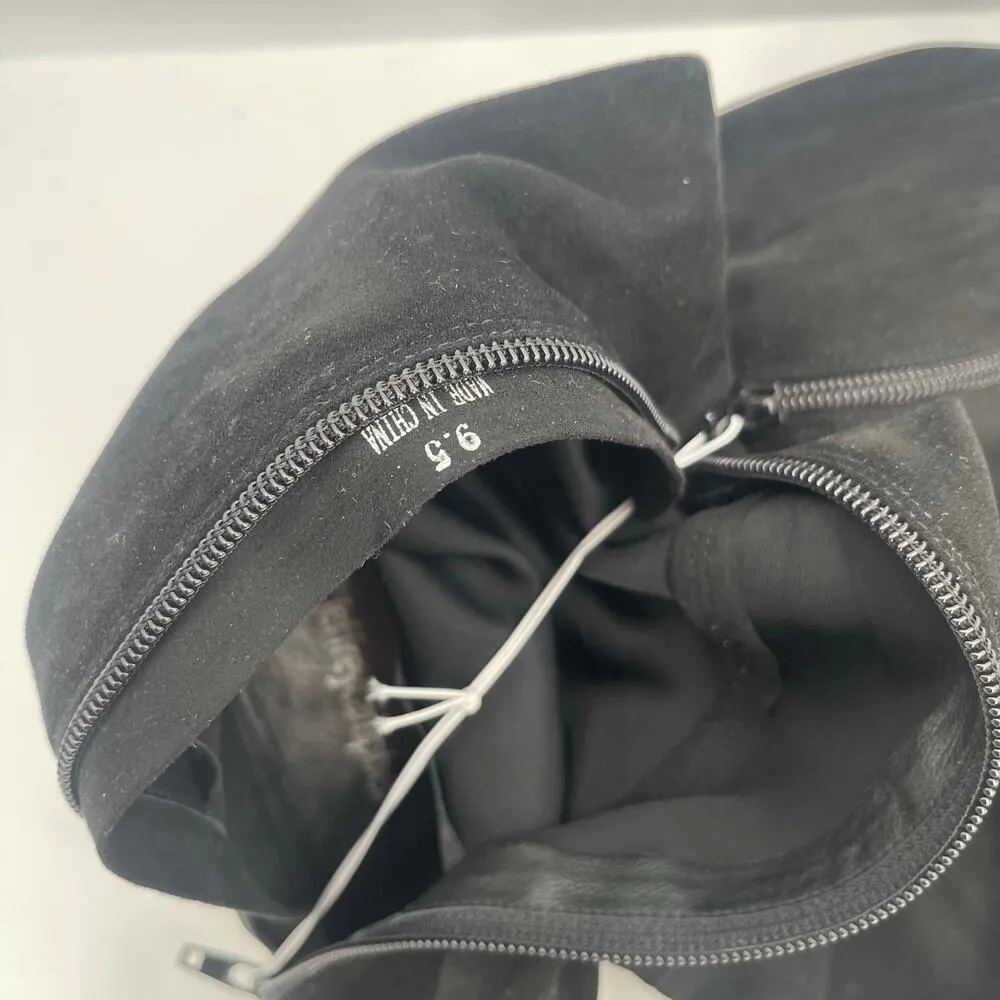 JEFFREY CAMPBELL Parisah Boots Size 9.5 Over The Knee Black Faux Suede NEW - Image 10