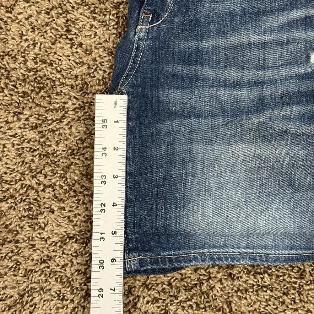 Anthropologie Pilcro the Letterpress Stet Jean Shorts Size 25 Roll-Up Denim Blue - Image 6