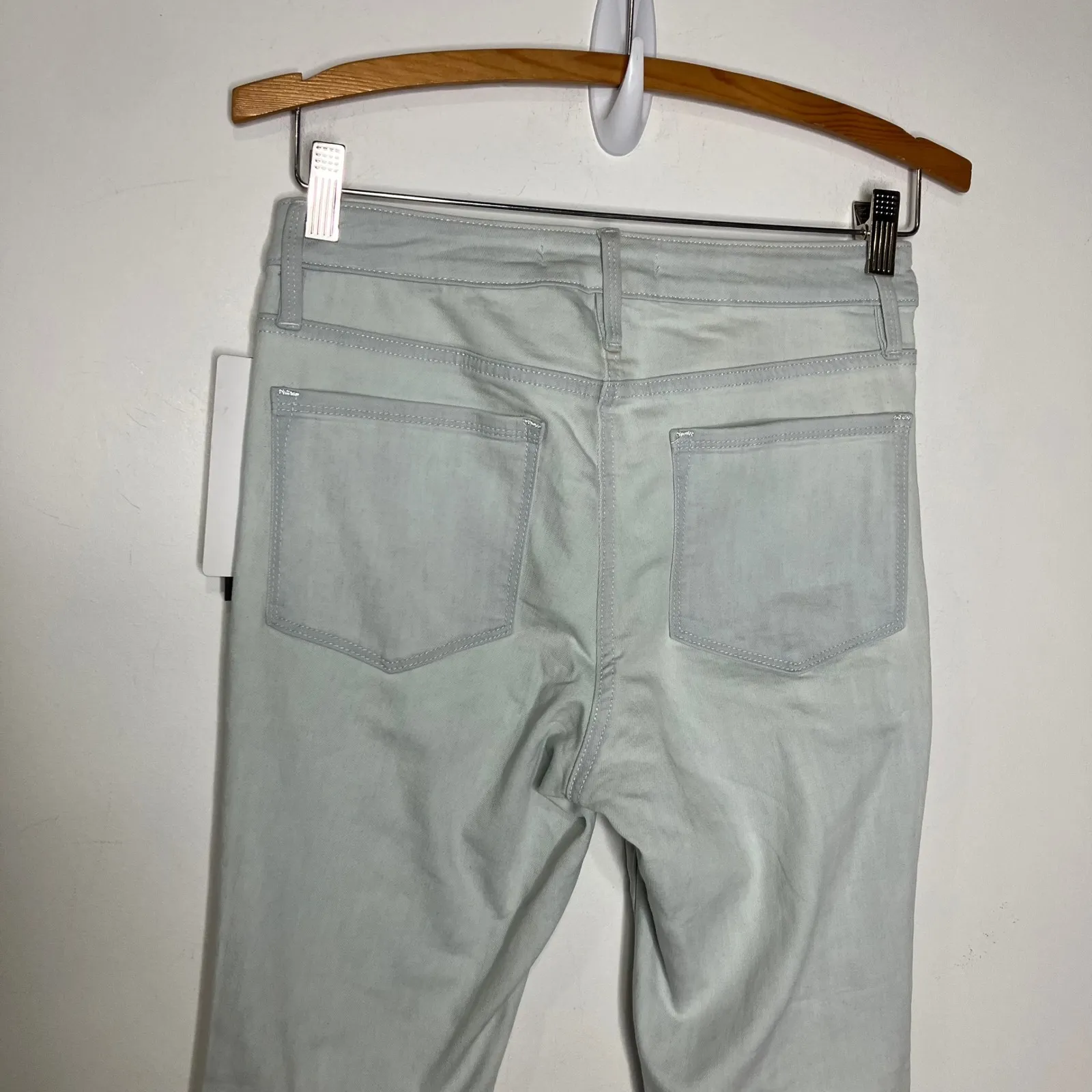 Athleta sculptek skinny crop jeans light wash women's size 4 tall new with tags - Image 7