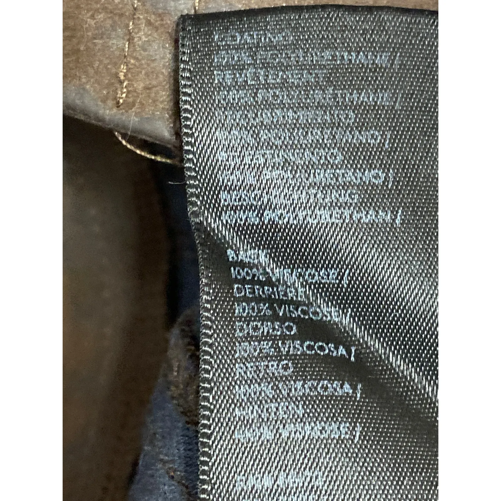 Ecote Women's Brown Faux Suede Lace Up Mid Rise Bootcut Flare Trouser Pants Sz S - Image 4