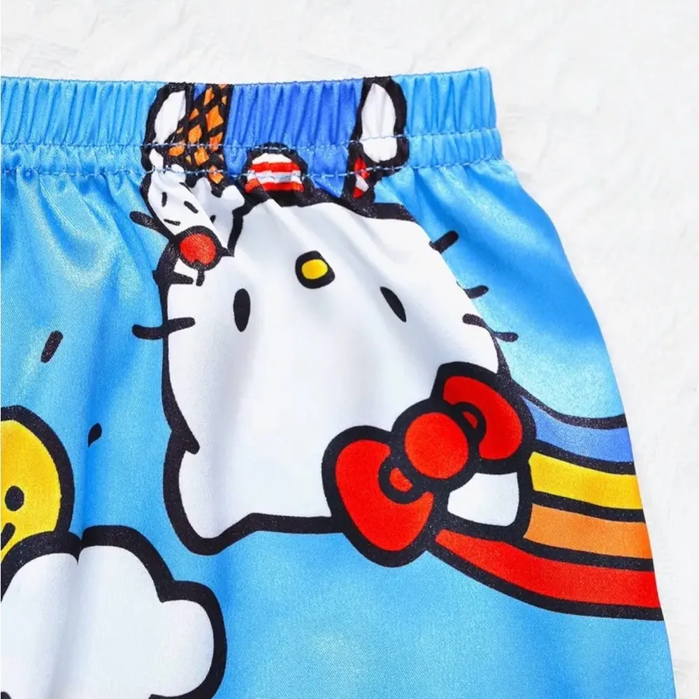 Hello Kitty Rainbow Ice Cream Pajama Set - Women’s Size Large - Image 5