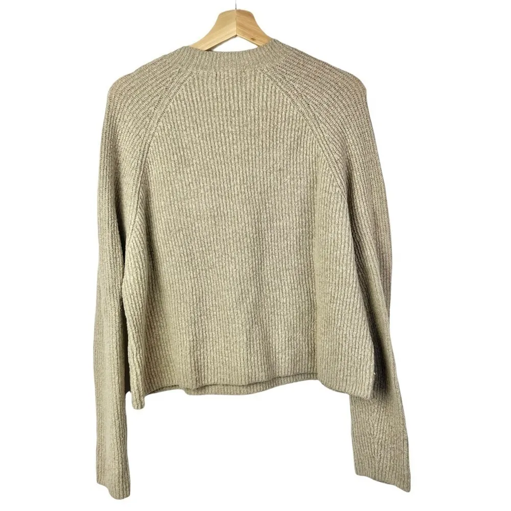 ASOS Light Brown Ribbed Wide Sleeve Pullover Sweater 0 - Image 2