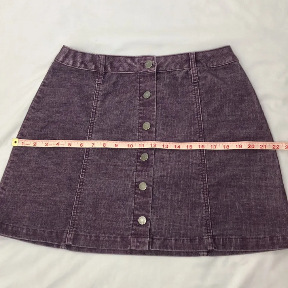 Cello Jeans purple corduroy mini skirt womans skirt large - Image 5