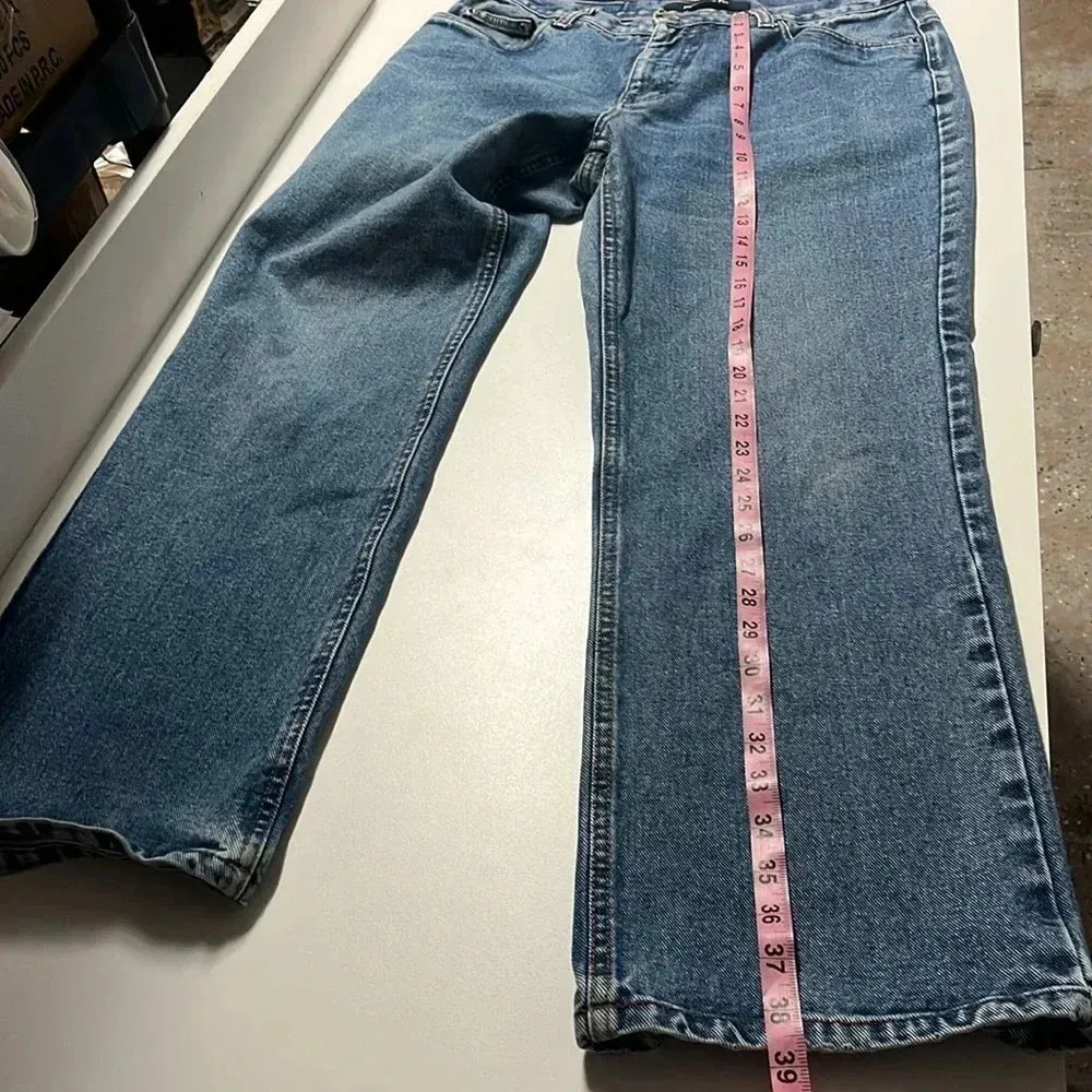 Vintage 1990s jeans 100% cotton size 10 short perfect fit denim jeans Y2K fall - Image 6