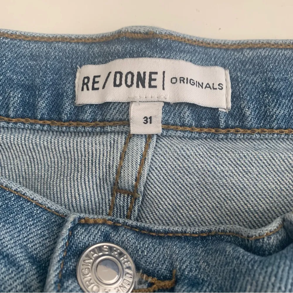 Re/Done Ultra High Rise Skinny Fade Away Destroyed Jeans Size 31 - Image 2