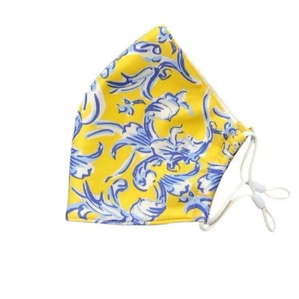 ✨NIP Tory Burch Floral Two Layer Adjustable Mask Face Cover✨ - Image 4