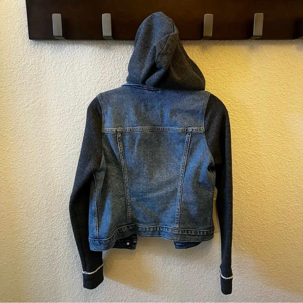Hollister Jean Jacket Hoodie, Size S - Image 6