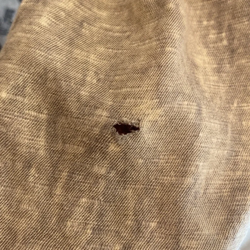 Jess & Jane 3/4 Sleeve Scoop Neck Grey Mineral Wash Paris Graphic Tee Sz S *FLAW Gray - Image 6