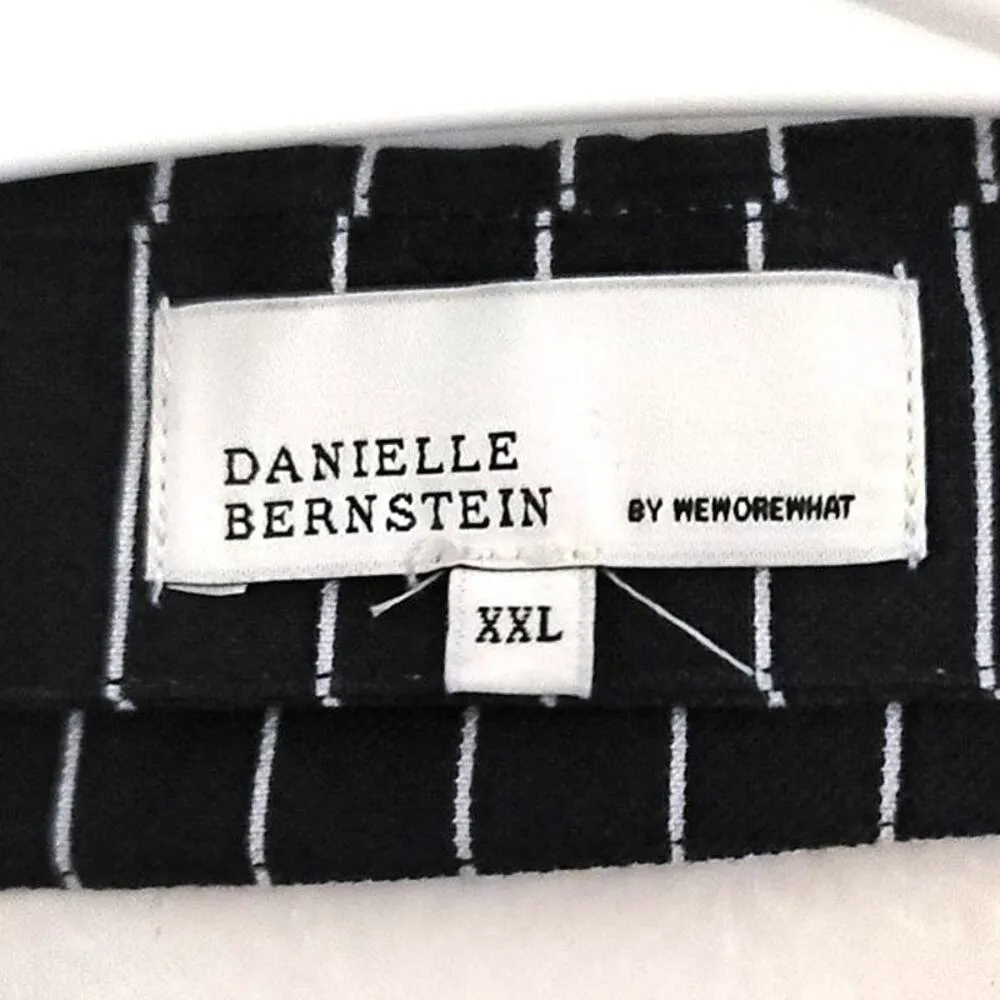 Danielle Bernstein by WeWoreWhat Bella Pinstripe Vest Blue XXL NEW - Image 4