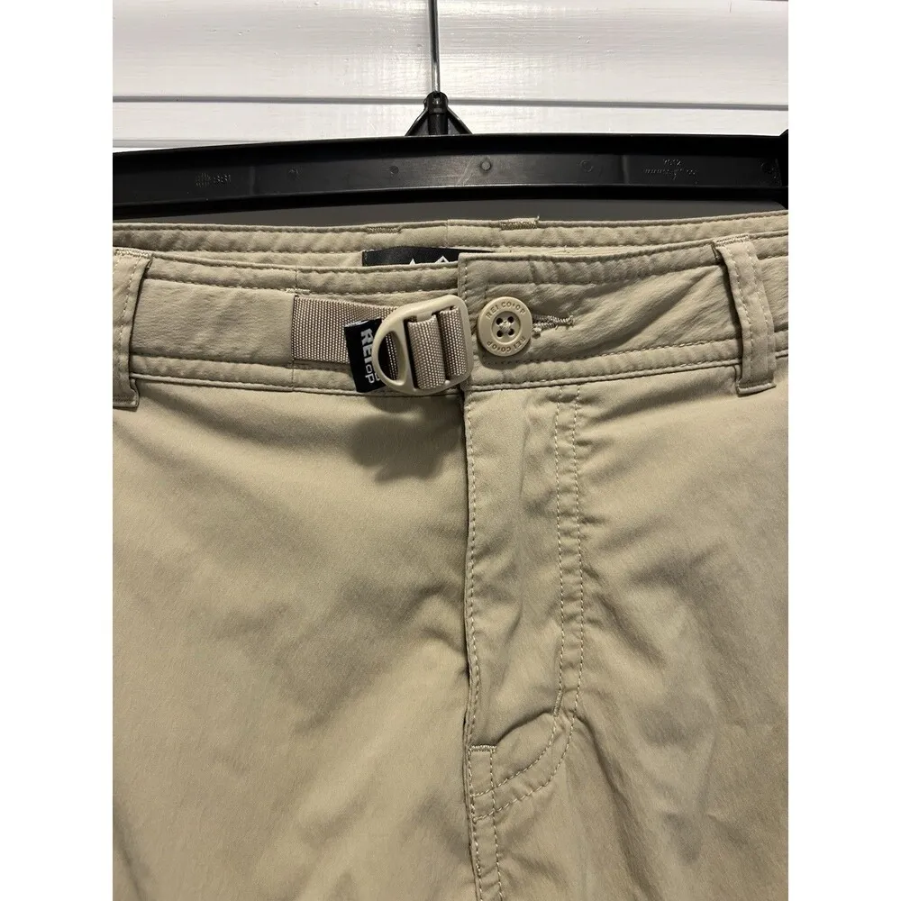 REI Co op Shorts Women’s 12 Beige Performance Nylon Stretch Blend Cargo Hike Tan - Image 3