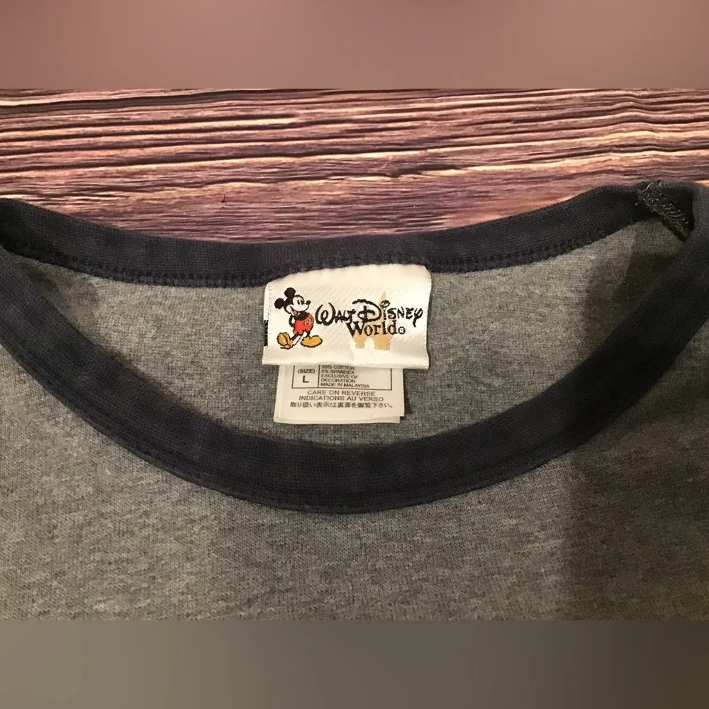 Walt Disney world Mickey Mouse since 1928 woman embroidered shirt size Large - Image 5