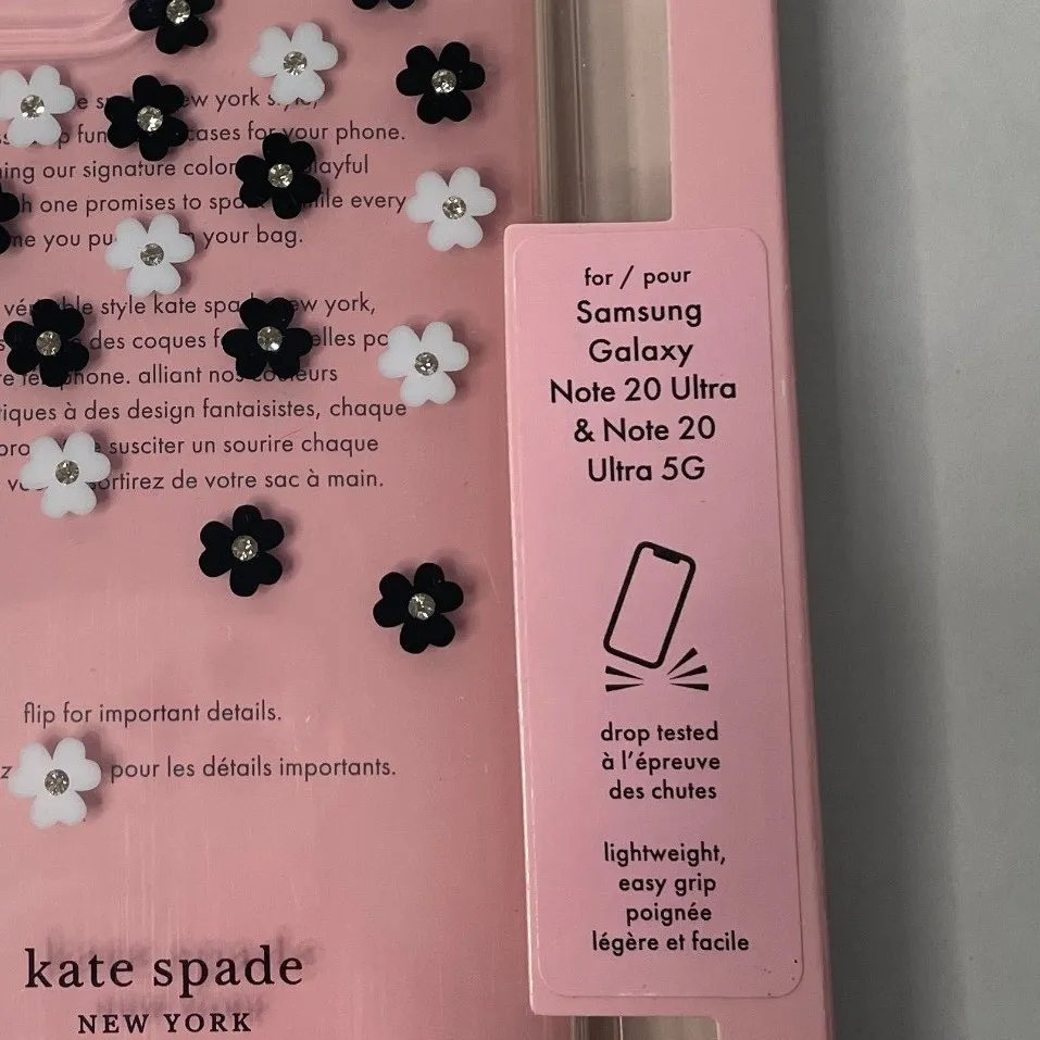 Kate Spade New York Pink Flower Phone Case for Samsung Galaxy Note 20 Ultra 5G - Image 2