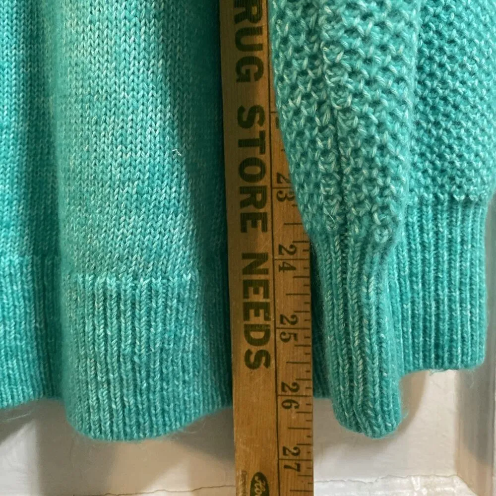 Loft Women’s XL Soft Green Turtle Neck Long Sleeve Knit Sweater Pullover Spring - Image 7