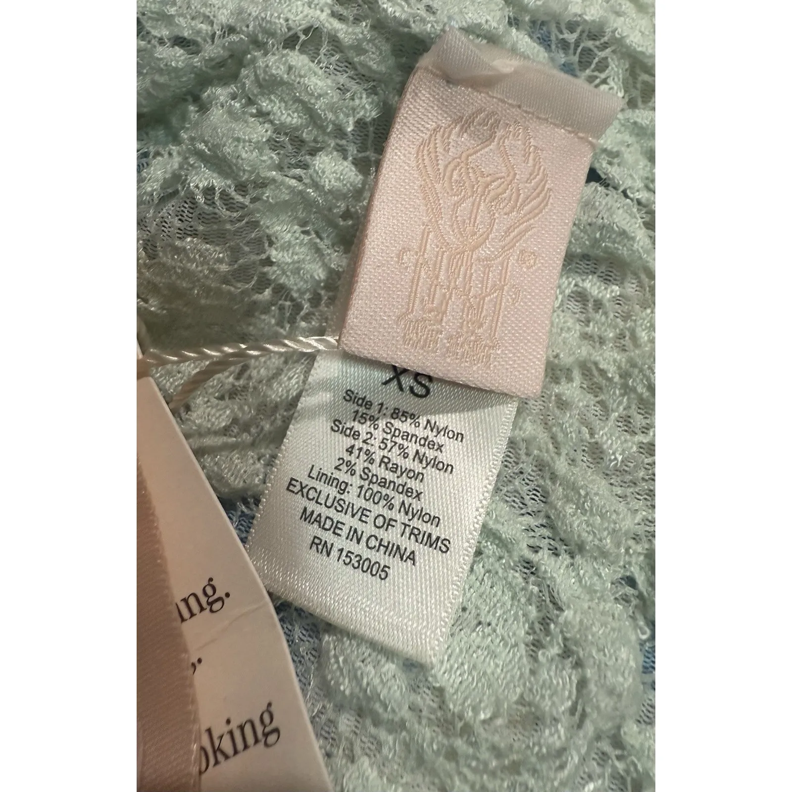 NWT Free People We Are HAH Make It A Double Lace Reversible Robe French Blue‎ XS Blue - Image 6