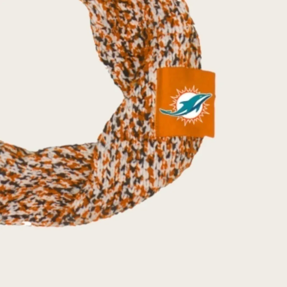 𝅺MIAMI Dolphins women’s infinity scarf NEW Orange - Image 2