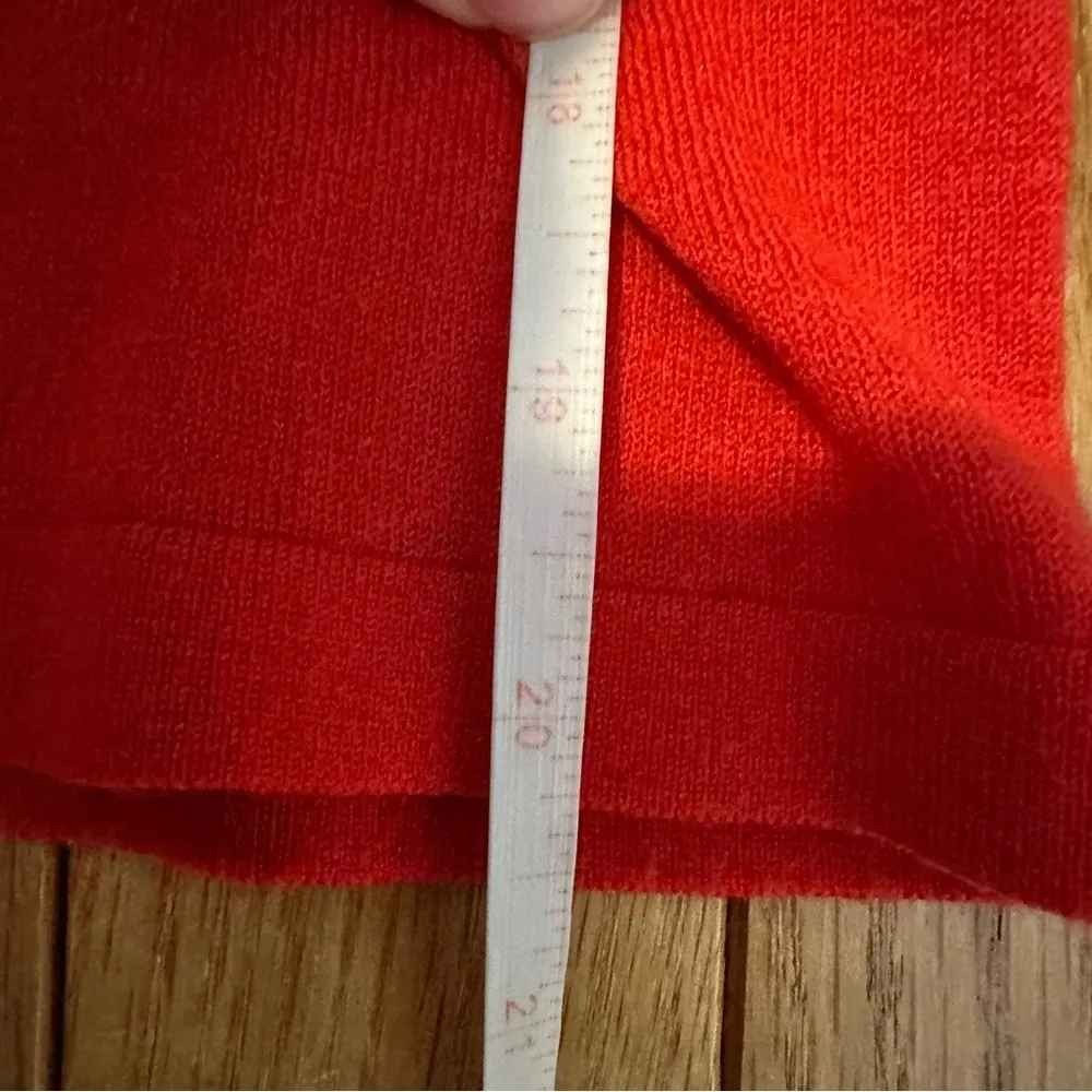 Kate Spade Wool Cashmere Embellished Button Front Cardigan Womens Medium Red - Image 11