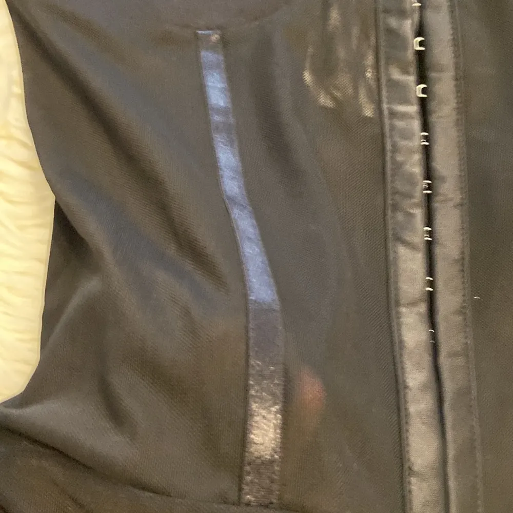 Free People Bodysuit size L color black adjustable stripes please see all photos - Image 11