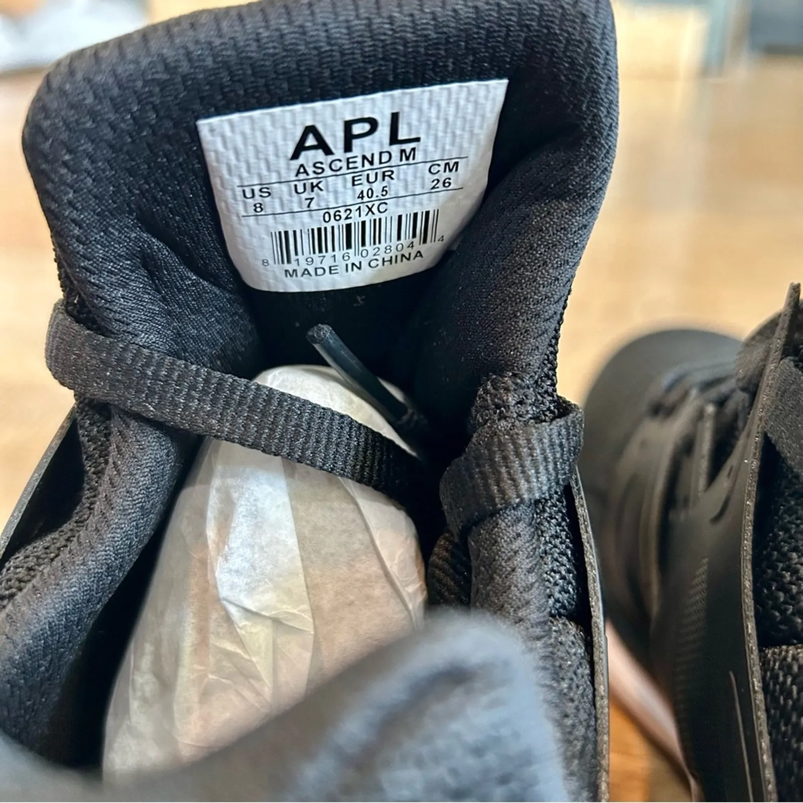 APL Athletic Propulsion Labs Women’s Ascend Shoes Black White Size 6.5 Brand New - Image 7