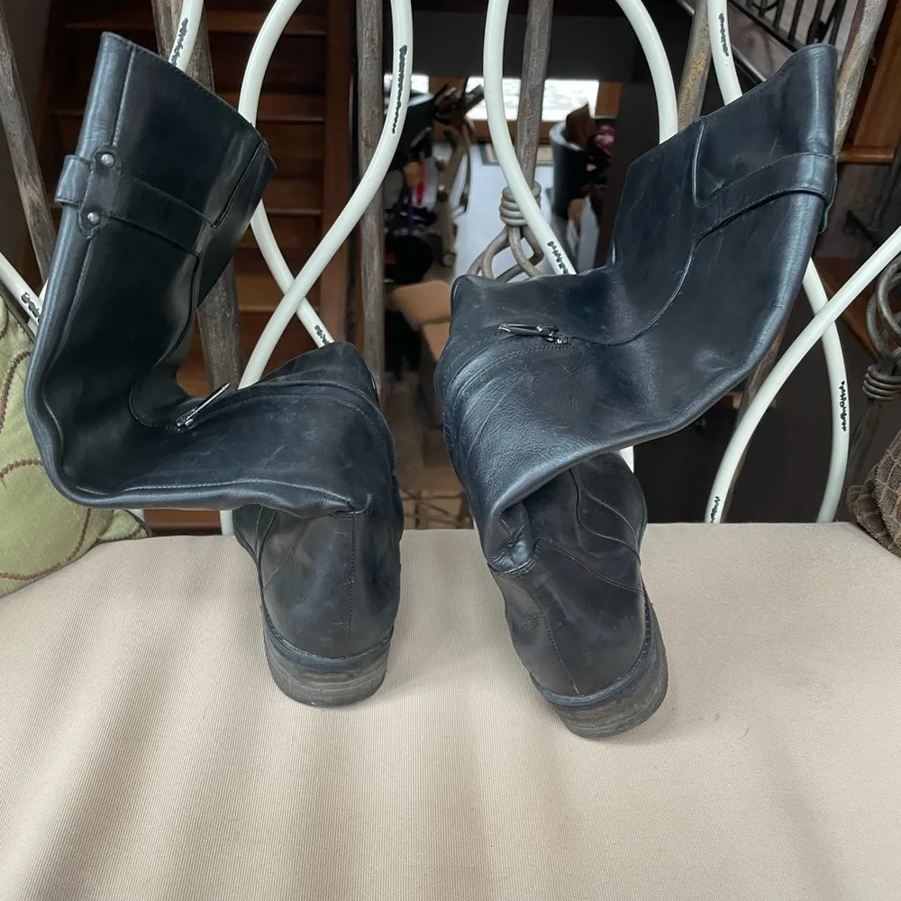 Sam Edelman  Patton‎ Leather Riding Boots in Black Size 7 - Image 5