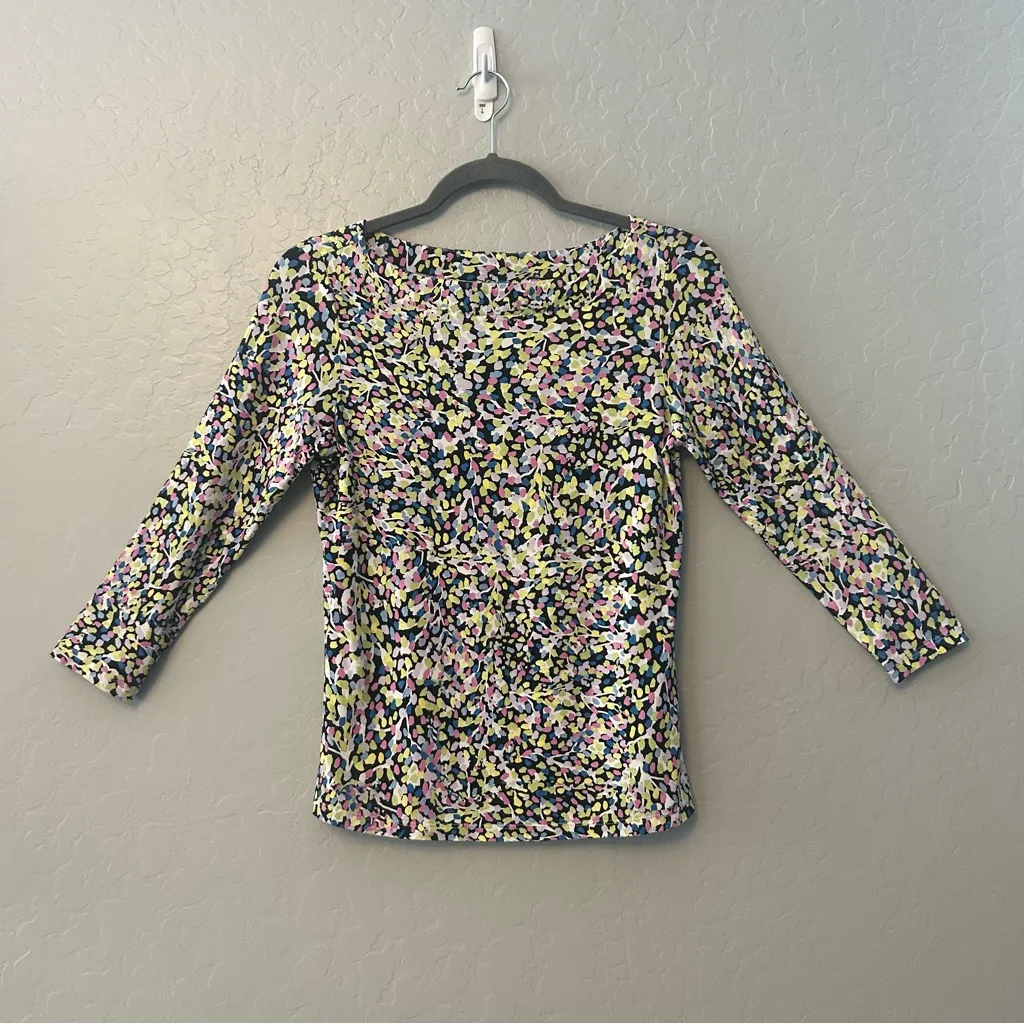 Ted Baker London Normma half sleece flecc multicolor tee size 2 US size 6 - Image 2