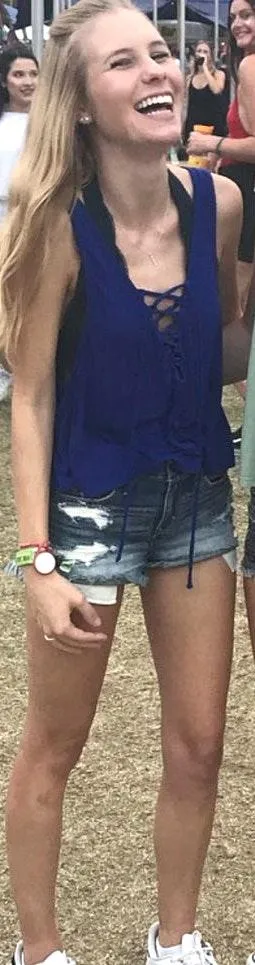 Forever 21 Royal Blue Lace Up Top - Image 2