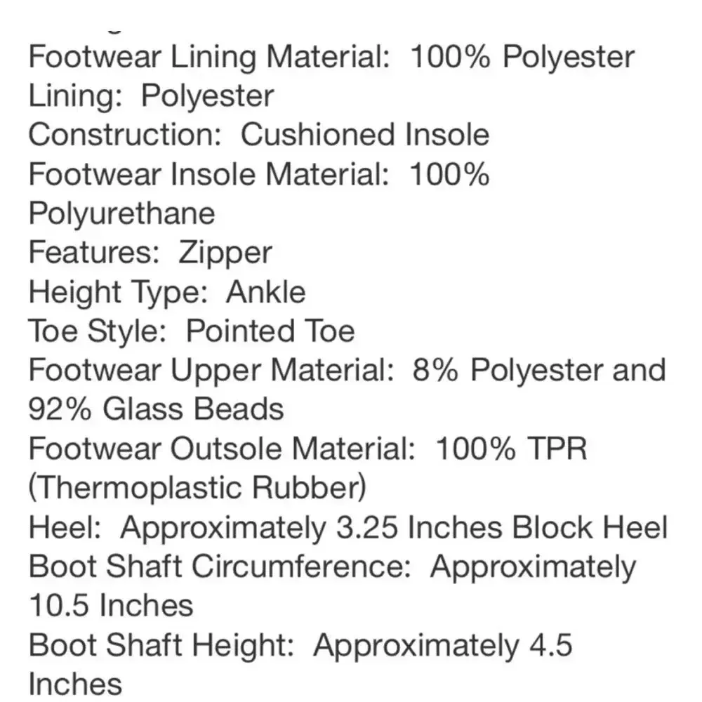 Cailin Rhinestone Ankle Boots - A New Day - Silver Sparkly | Women’s size 7 - Image 6